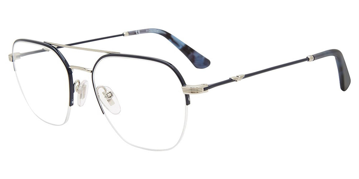 Silver Blue (0E70) Police VPLD02 Eyeglasses.