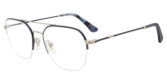 Silver Blue (0E70) Police VPLD02 Eyeglasses.