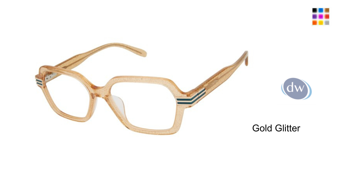Gold Glitter            VICTOR GLEMAUD X TURA VGO012 Eyeglasses