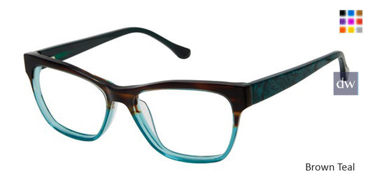 Brown Teal Buffalo BW008 Eyeglasses.