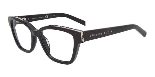 Black Philipp Plein VPP034S Eyeglasses.