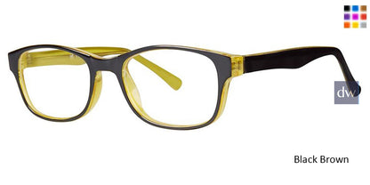 Black Brown Vivid Soho 128 Eyeglasses.