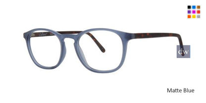 Matte Blue Gallery Cedric Eyeglasses.