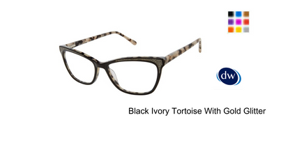 Black Ivory Tortoise With Gold Glitter