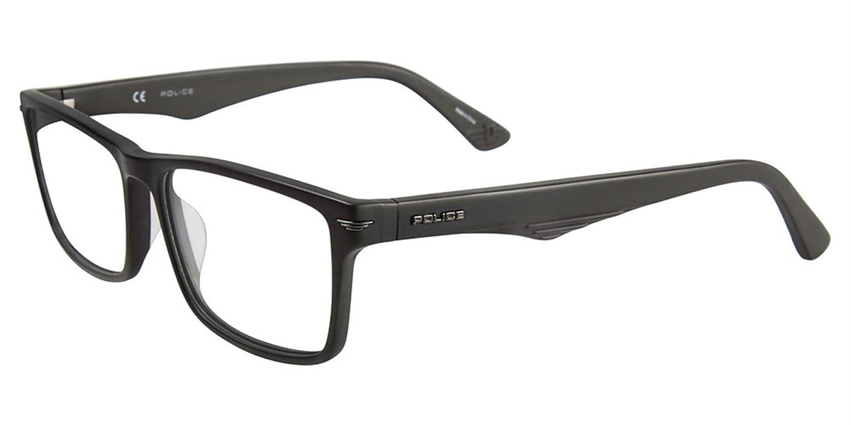 Matte Black (703) Police VPL391 Eyeglasses.