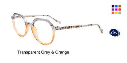 Transparent Grey Orange