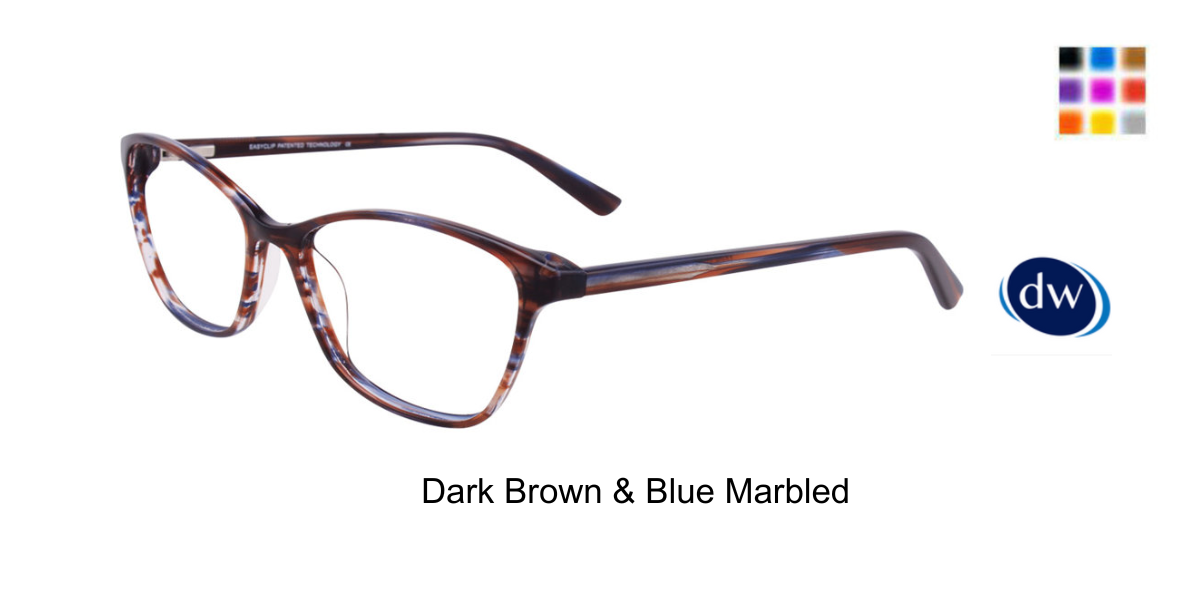Dark Brown Blue Marbled