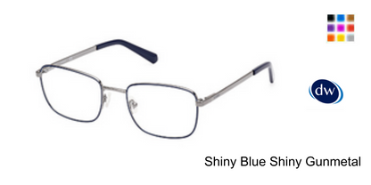 Shiny Blue Shiny Gunmetal