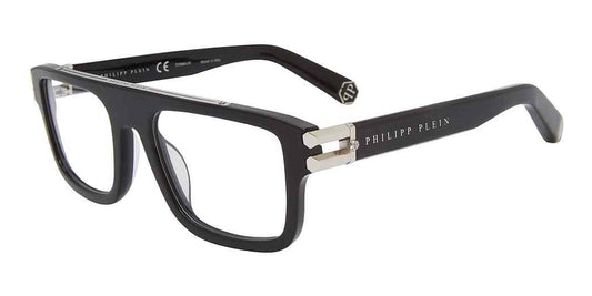 Black Philipp Plein VPP021M Eyeglasses.