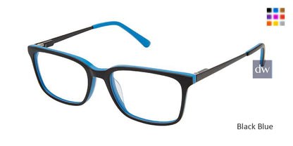 Black Blue Superflex Kids SFK-251 Eyeglasses.