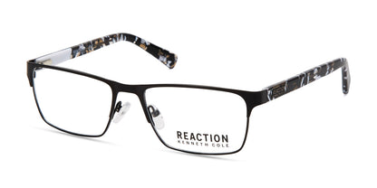 Matte Black Kenneth Cole Reaction KC0808 Eyeglasses.