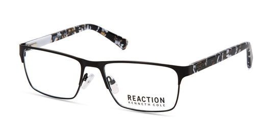 Matte Black Kenneth Cole Reaction KC0808 Eyeglasses.