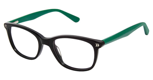 BLACK-GREEN SUPERFLEX-KIDS SFK-272 Eyeglasses