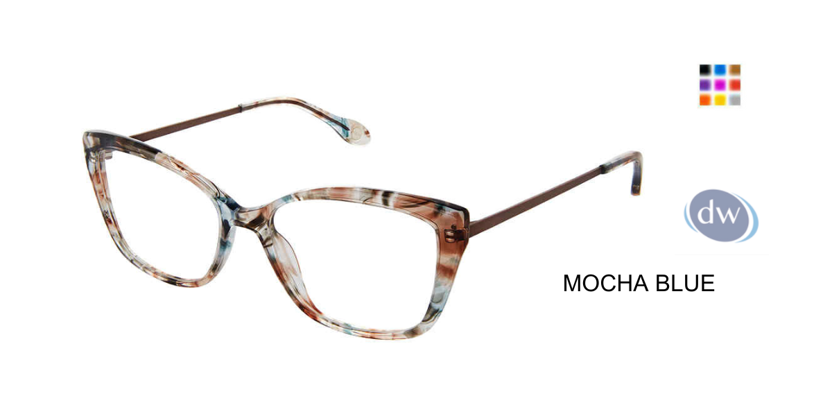 FYSH F-3709 Eyeglasses Mocha Blue