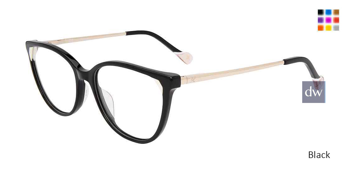 Black Yalea VYA010 Eyeglasses