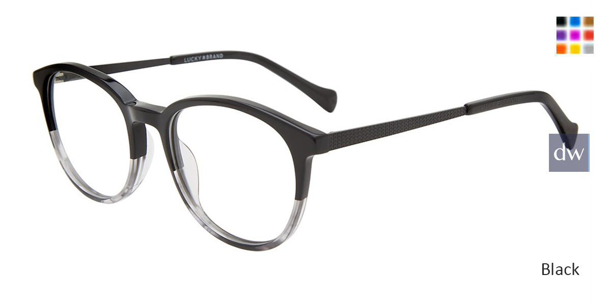 Black Lucky Kid VLBD822 Eyeglasses - Teenager