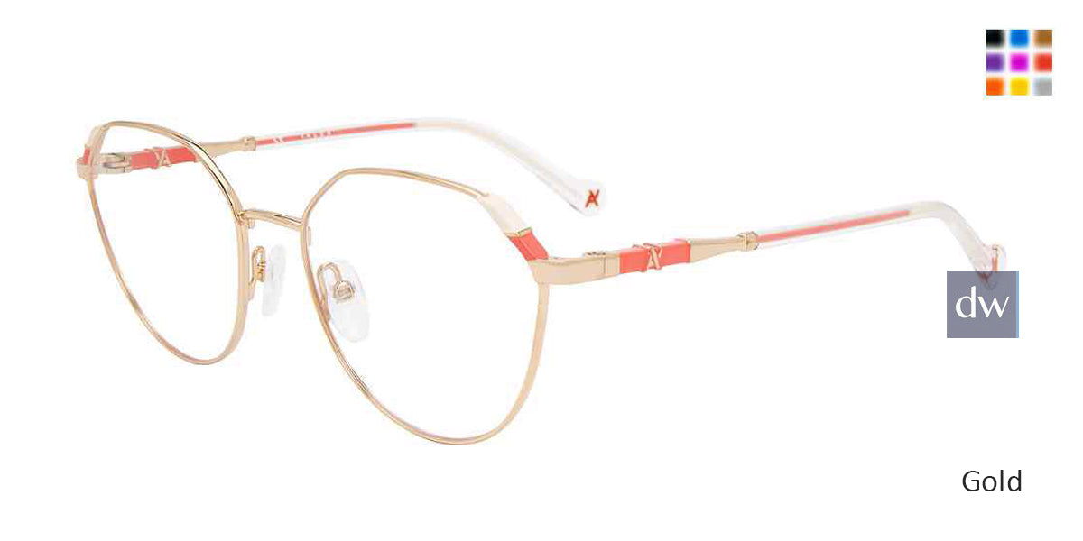 Gold Yalea VYA017 Eyeglasses