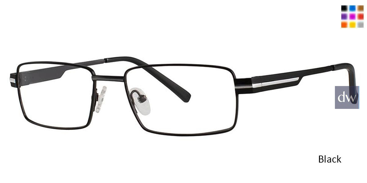Black/Gunmetal  Vivid Collection Vivid 3011 Eyeglasses.