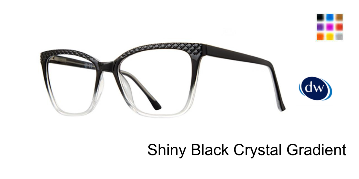 Shiny Black Crystal Gradient