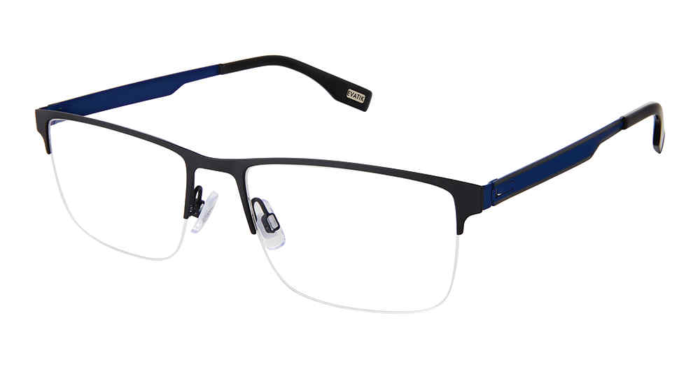 EVATIK E-9238 Eyeglasses Black Cobalt