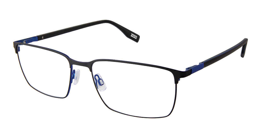 EVATIK E-9264 Eyeglasses BLACK COBALT