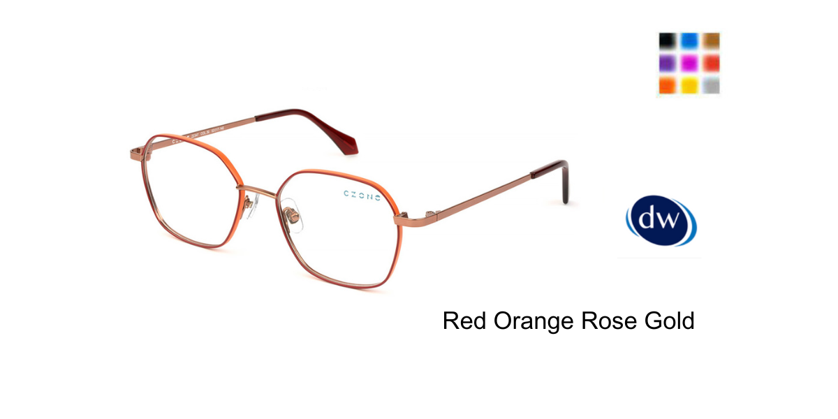 Red Orange Rose Gold