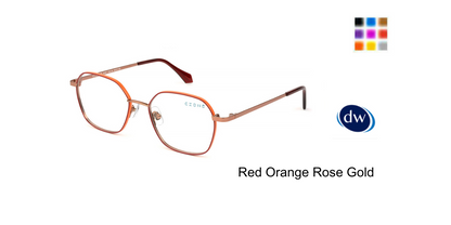 Red Orange Rose Gold