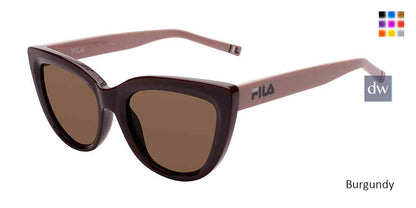 Burgundy Fila SFI282 Sunglasses