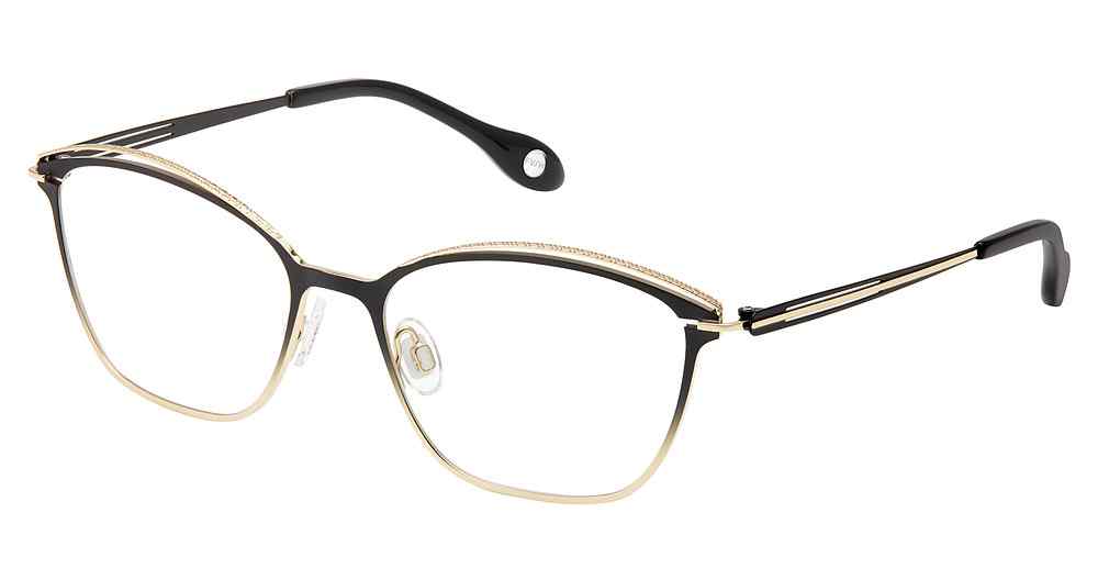 M200-BLACK-GOLD Fysh F-3696 Eyeglasses