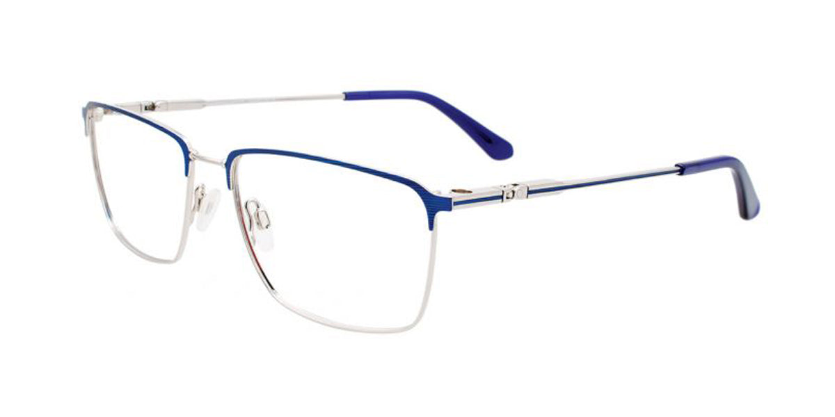 Satin Blue & Silver Clip & Twist CT269 Eyeglasses.