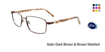 Satin Dark Brown & Brown Marbled