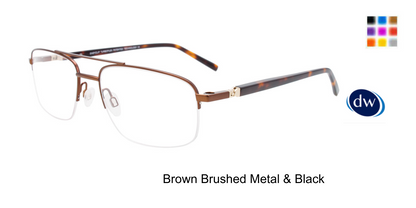 Brown Brushed Metal Black