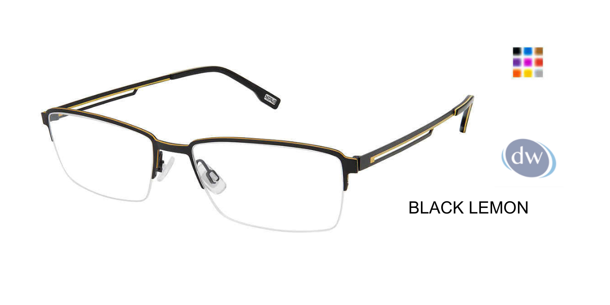 Evatik E-9218 Eyeglasses BLACK LEMON