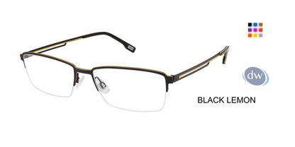Evatik E-9218 Eyeglasses BLACK LEMON