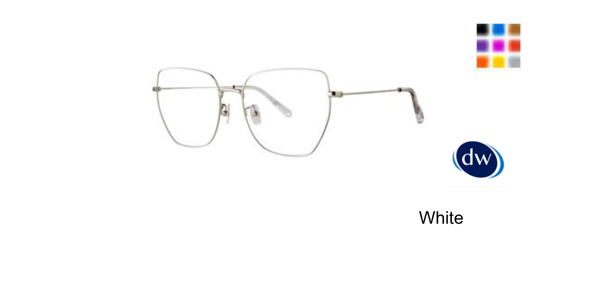 White       Vera Wang VA63 Eyeglasses