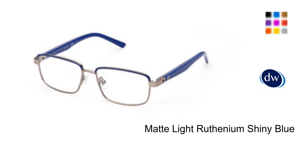Matte Light Ruthenium Shiny Blue