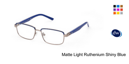 Matte Light Ruthenium Shiny Blue