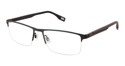 EVATIK E-9262 Eyeglasses BLACK RED