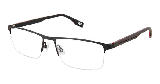 EVATIK E-9262 Eyeglasses BLACK RED