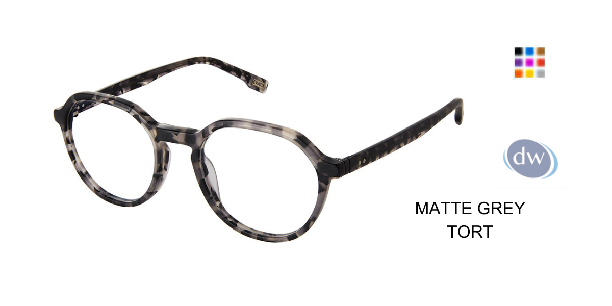 EVATIK E-9247 Eyeglasses MATTE GREY TORT