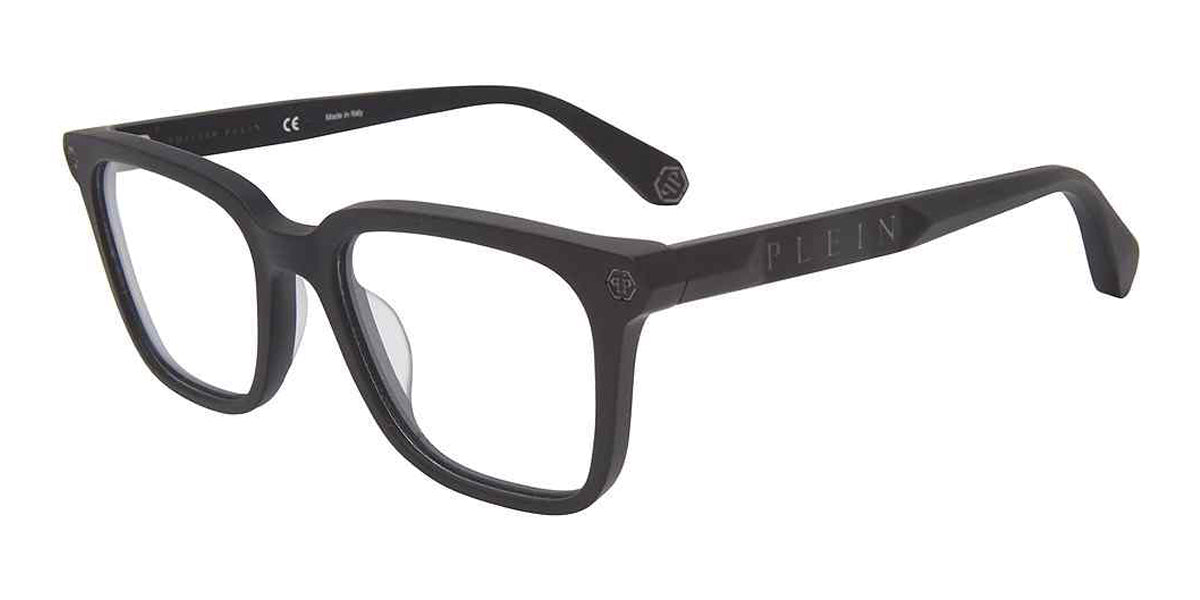 Black Philipp Plein VPP015M Eyeglasses.