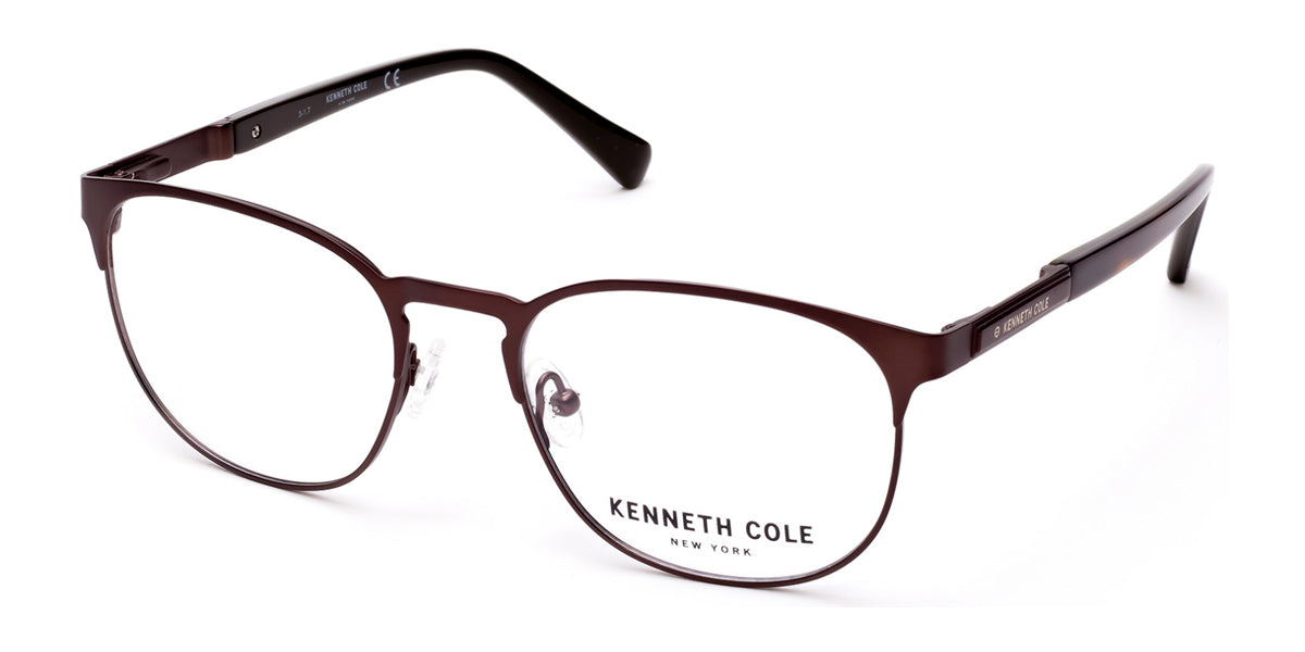 Matte Dark Brown Kenneth Cole New York KC0267 Eyeglasses.