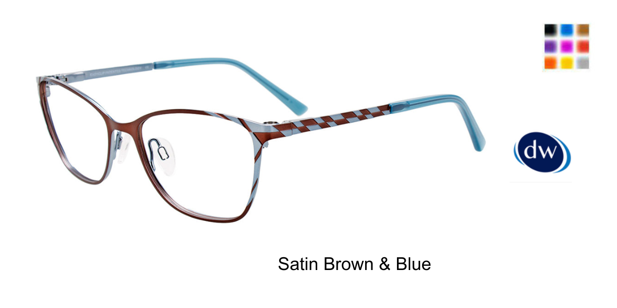 Satin Brown  Blue