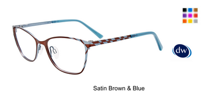 Satin Brown  Blue