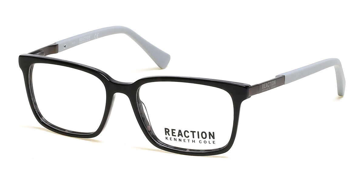 Shiny Black Kenneth Cole Reaction KC0825 Eyeglasses.