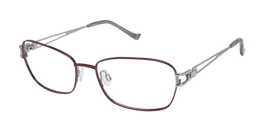 Lilac/White Gold Tura R225 Eyeglasses.