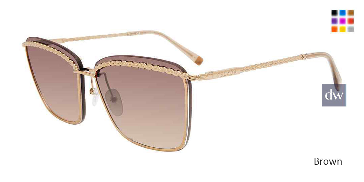 Brown Escada SESB18 Eyeglasses