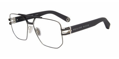 Black Philipp Plein VPP022M Eyeglasses.