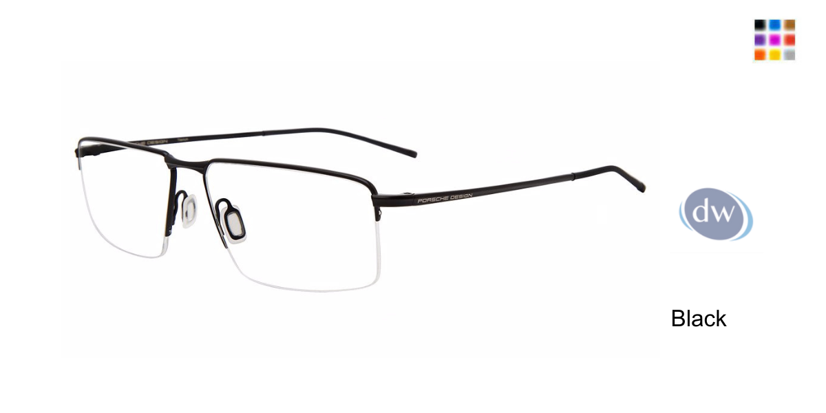 PORSCHE DESIGN P8736 Eyeglasses Black