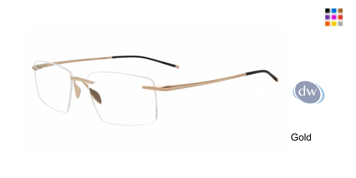 PORSCHE DESIGN P8362 Eyeglasses Gold